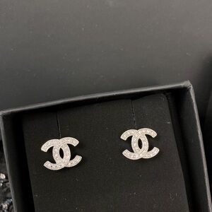 Chanel  Logo Earrings